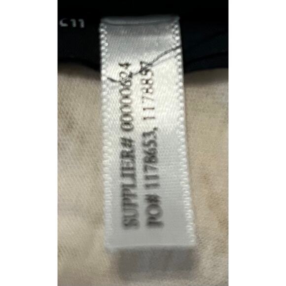 AMERICAN LIVING V-NECK BLOUSE, WOMENS, L, WHITE WITH GOLDTONE LEAVES, 3/4 SLEEVE - Picture 11 of 11